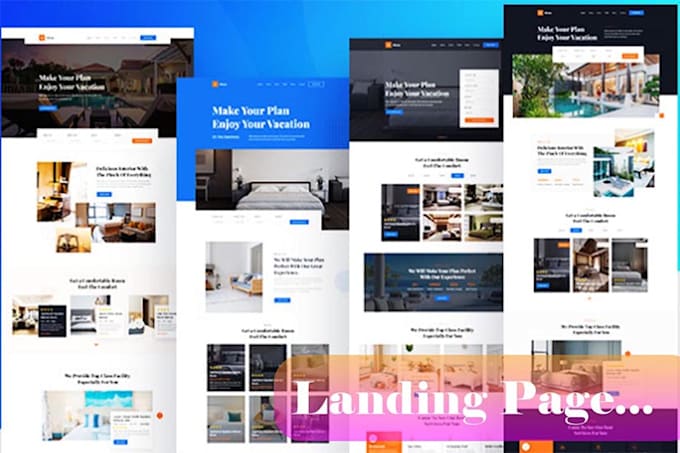 create a modern wordpress website and landing page with elementor pro