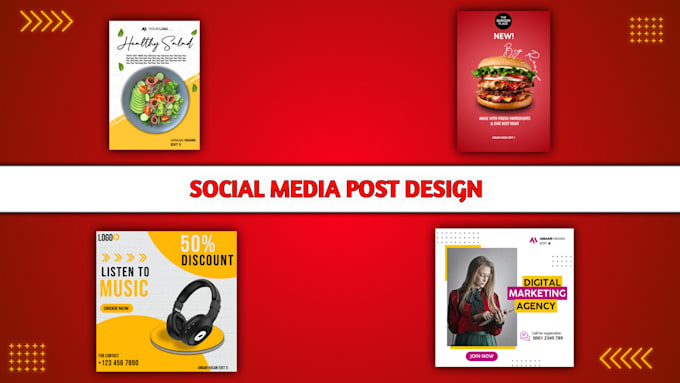 create 30 instagram post design social media post design