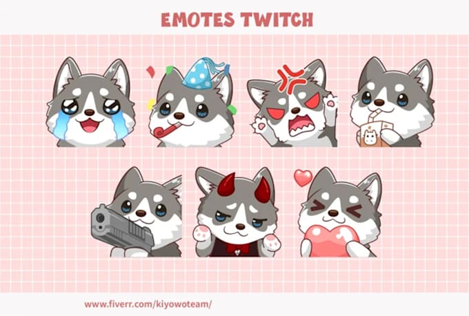 create cute emote for your kick, twitch, youtube