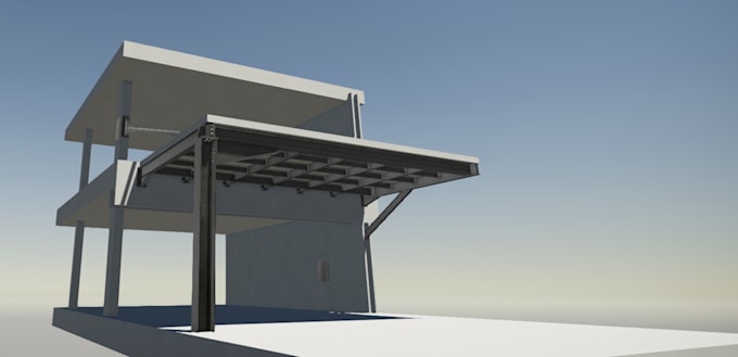 model any steel structure in 3d with tekla