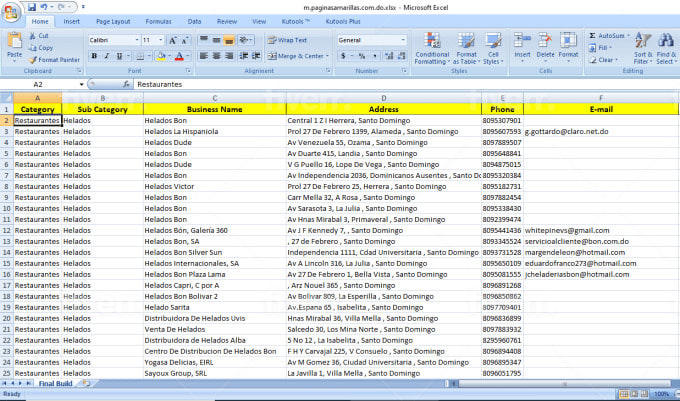 do web scraping, email scraping, data mining,extraction,
