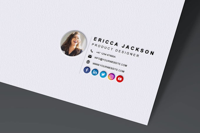 create a professional clickable HTML email signature for gmail and outlook
