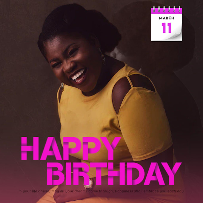 create a birthday banner design