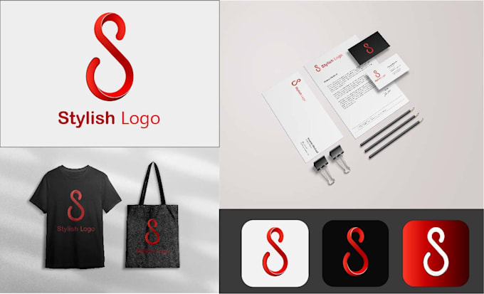 design only lettermark and abstract modern luxury logo