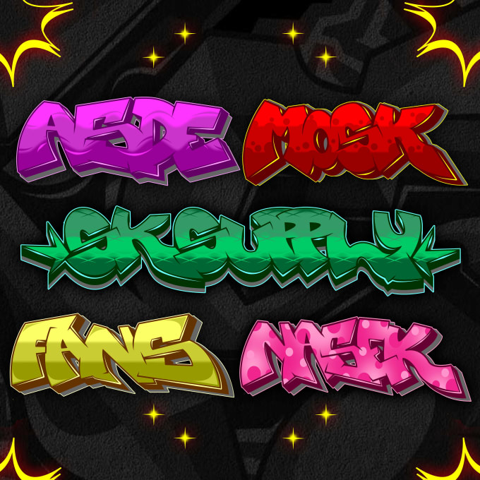 create custom graffiti style for your logo or your word
