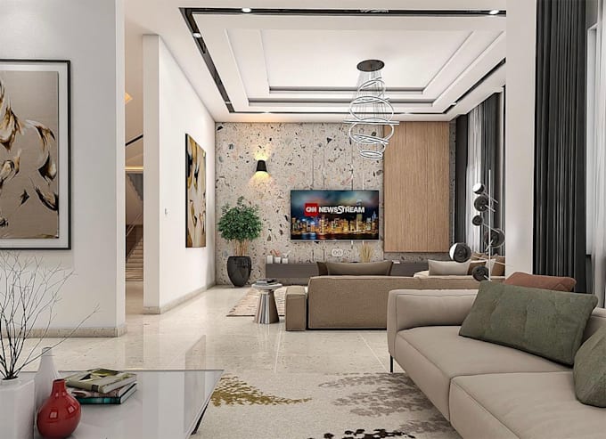 create 3d interior modeling and rendering