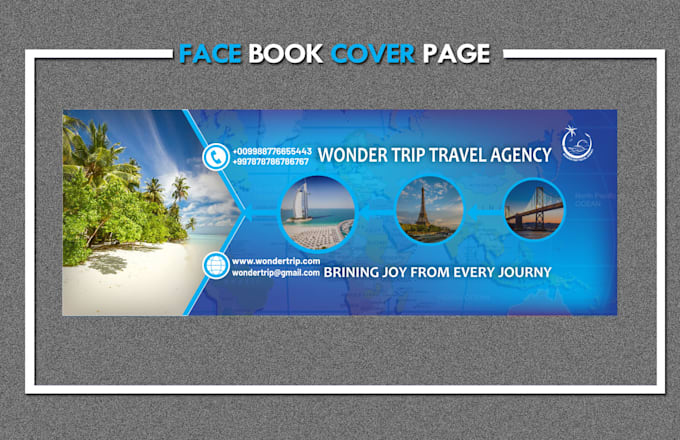 design facebook cover page, banner design