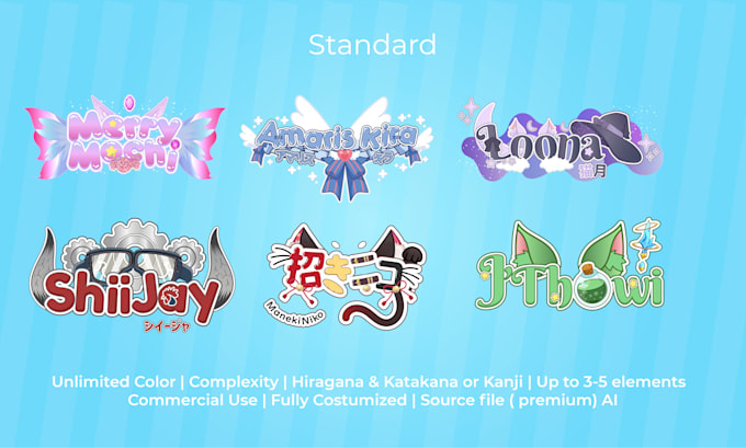 design a logo for vtuber and streamer online