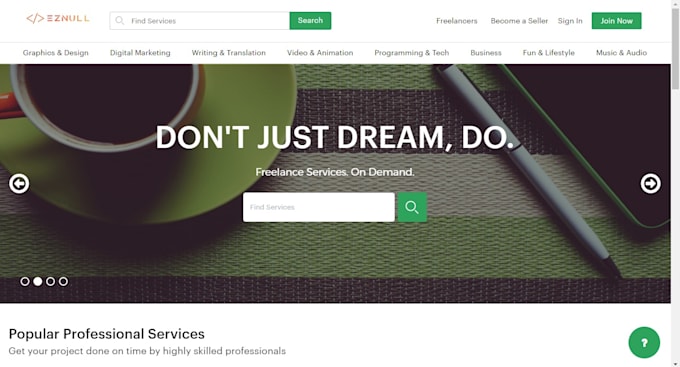 build gigtodo marketplace website to native mobile apps