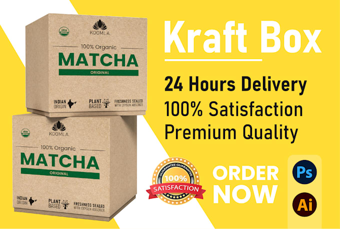 do kraft box design in 24 hours