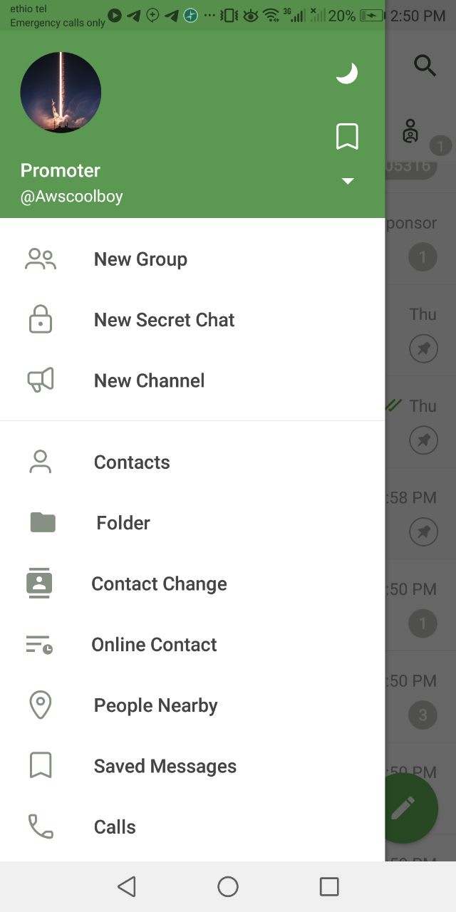 telegram clone with advance feature
