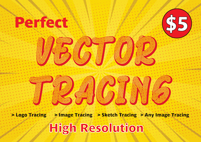 do vector tracing logo or any images