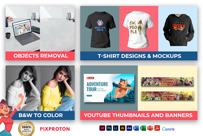 create and edit photoshop, illustrator and mockup files