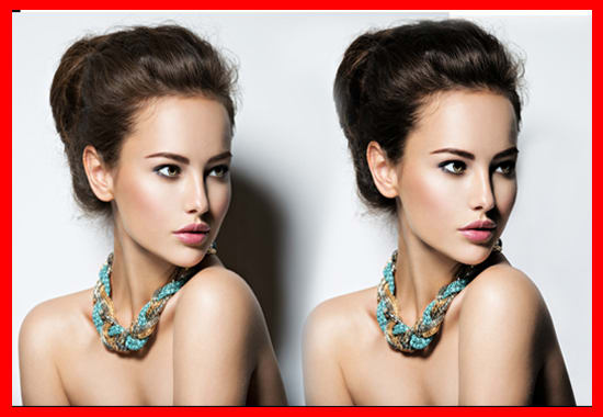 do face shadow remove and skin retouching noise remove