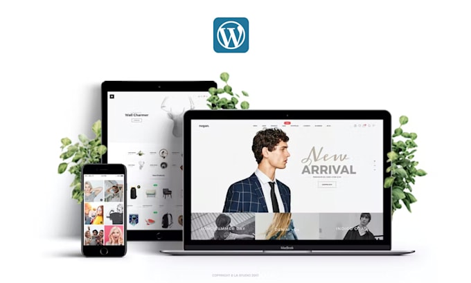 design and redesigned wordpress website with woocommerce and blog