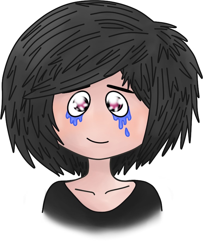 do a cartoon face illustration