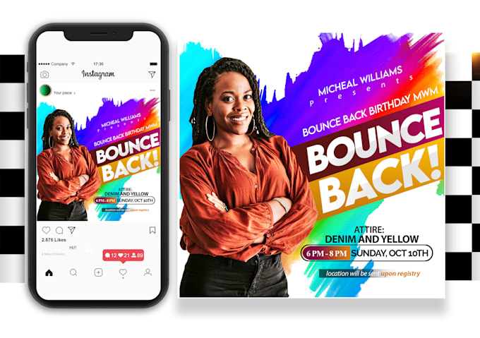 design a stunning birthday bash, church, event flyers