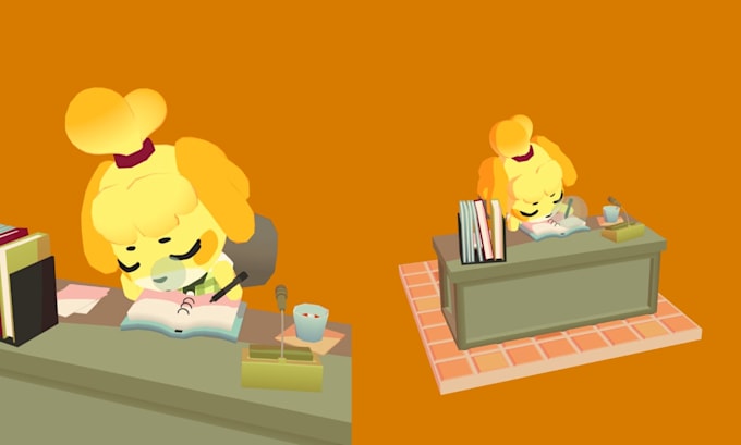 make a low poly character model for your game
