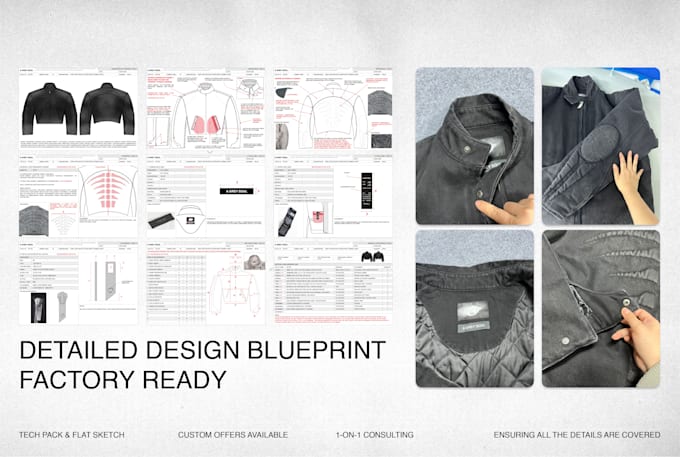 create fashion tech packs ready for manufacturing