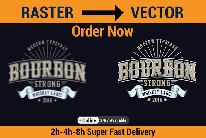do manual vector tracing and redraw logo in 3 hours professionally