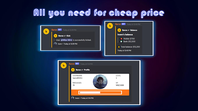 make a discord bot for you