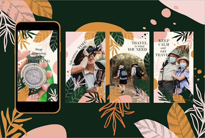 create professional instagram posts and story graphics