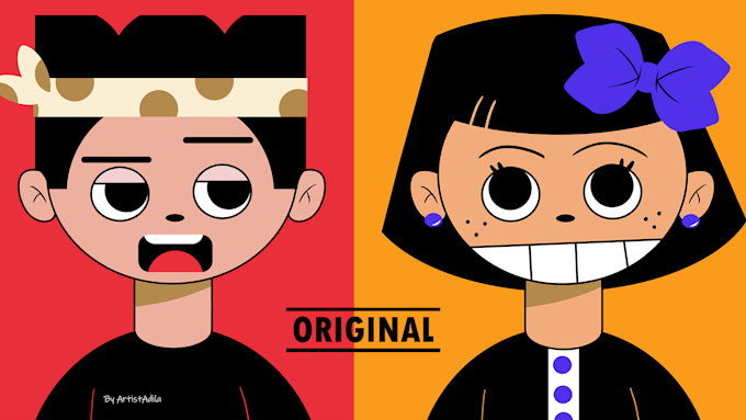 draw and design original layered characters for nft