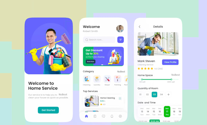 develop marketplace service provider booking mobile app
