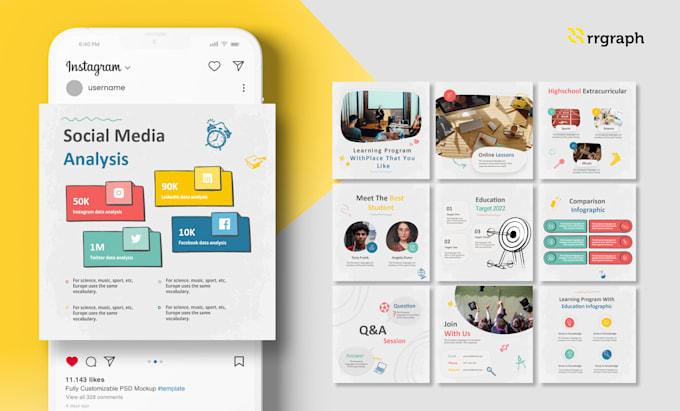 create a social media post designs and templates