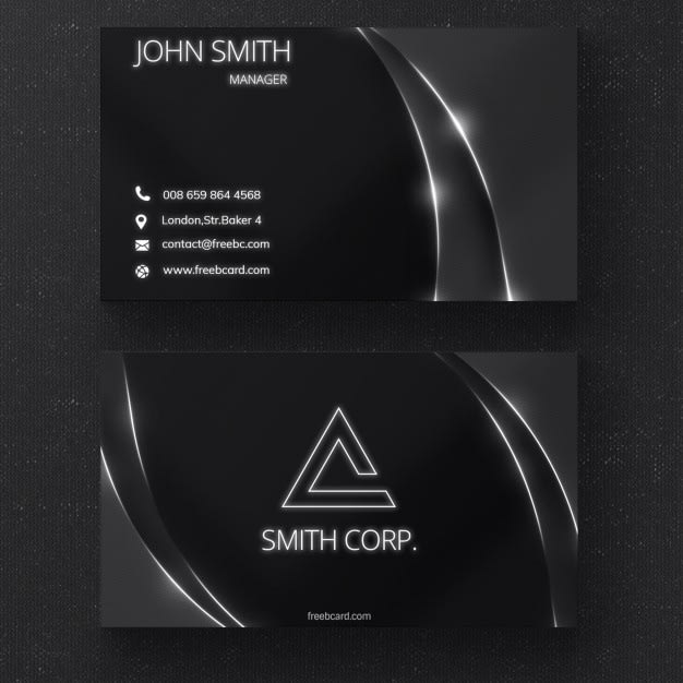 create professional business card with qr code