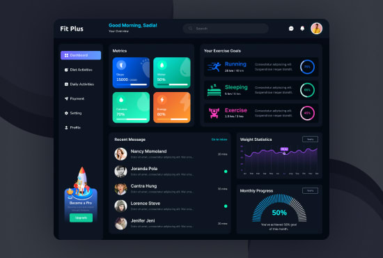 do mobile app, dashboard, and website UI and UX design