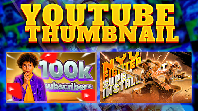 design engaging and eye catching youtube thumbnail