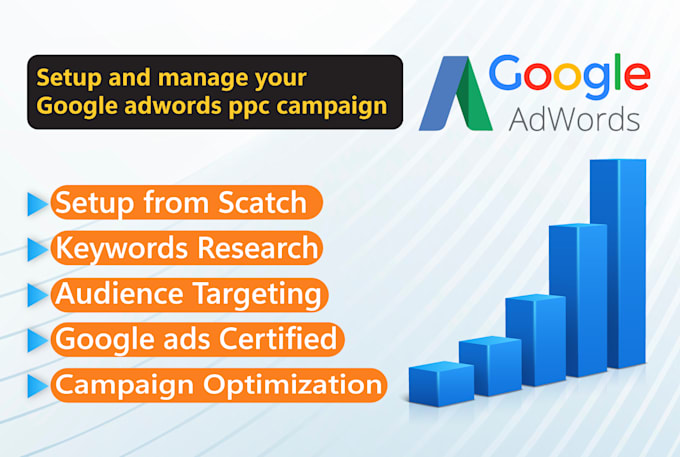 set up and manage  your google ads adwords  PPC campaigns