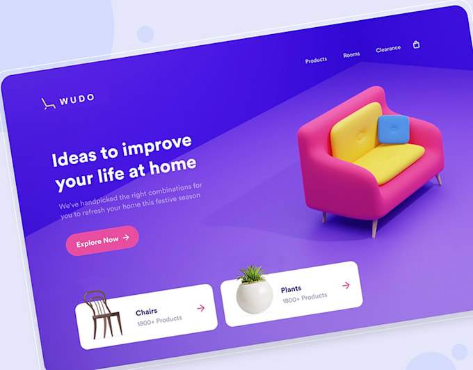 create a professional and stunning landing page for you