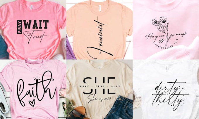 create custom and unique typography t shirt design