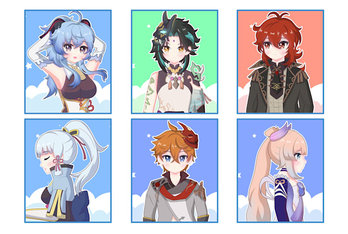 draw cool portrait anime art