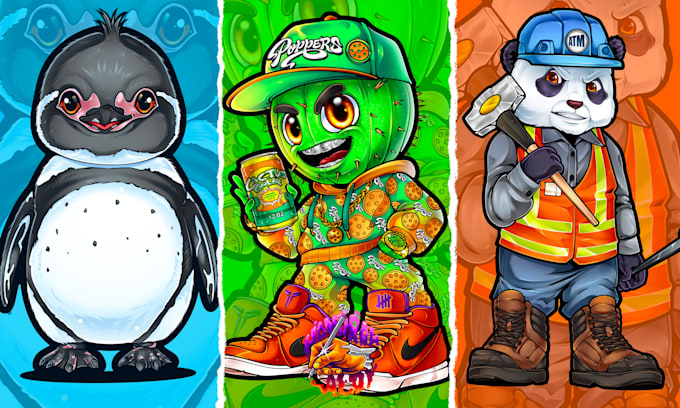 design cartoon mascots and cartoon characters for any need