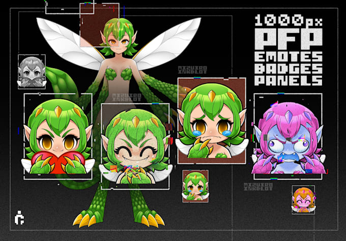 create custom twitch emotes, sub badges, panels and pfp