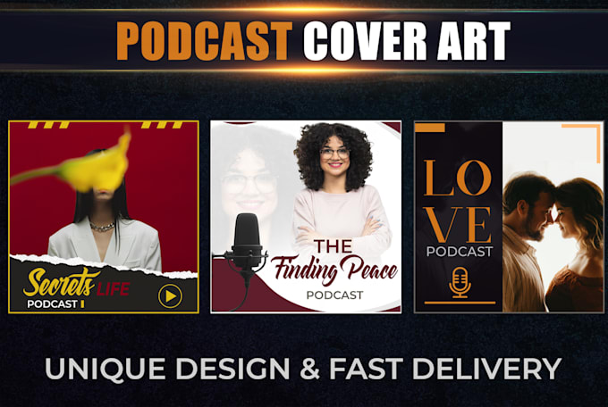 design a professional podcast cover art