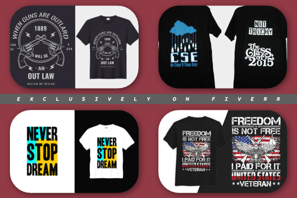 design a trendy typography t shirt for you