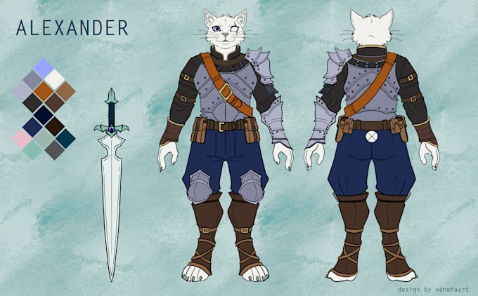 draw model sheet for any character
