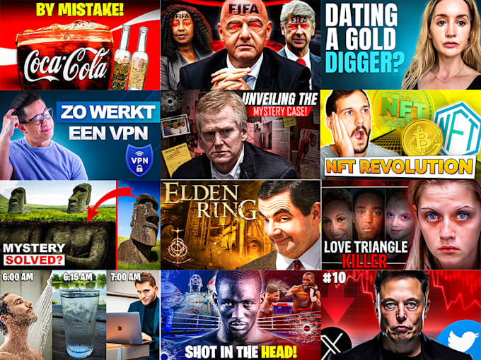 design attractive youtube thumbnail within 3 hours