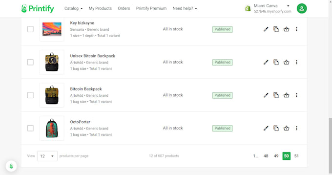 do pod printify or printful product upload and sync to etsy, shopify with SEO