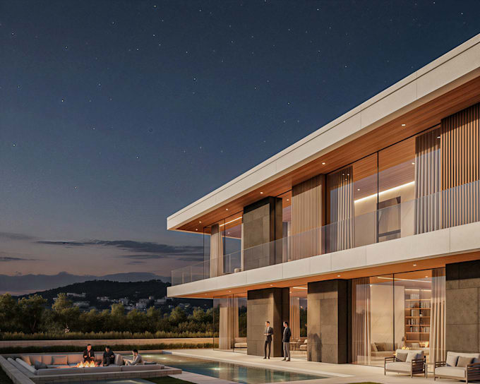 create stunning modern architectural 3d exterior renders