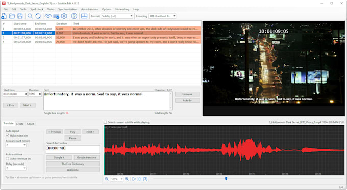 subtitle your video from quechua into english or spanish