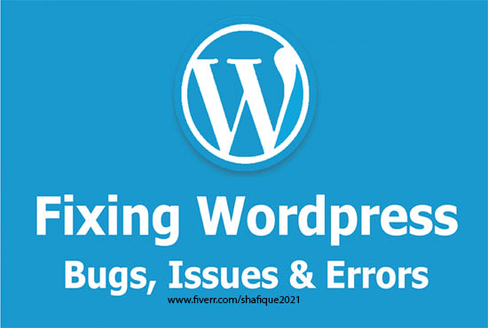 fix any wordpress website issue