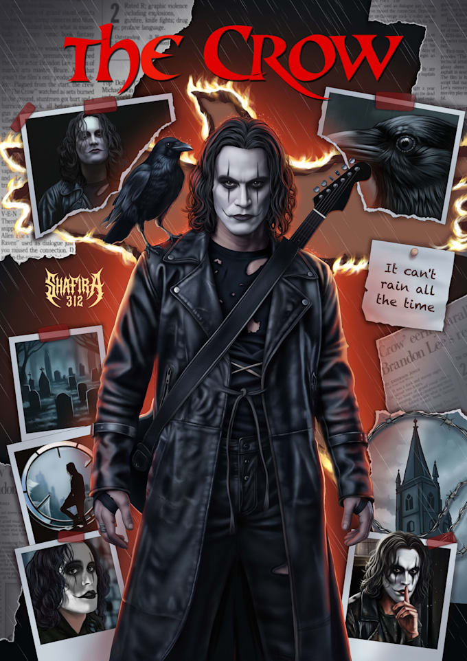 draw custom fan art collage posters