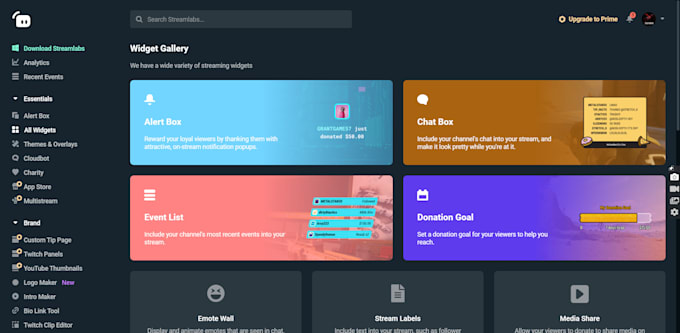 Setup your obs or streamlabs for twitch or by Marina__f