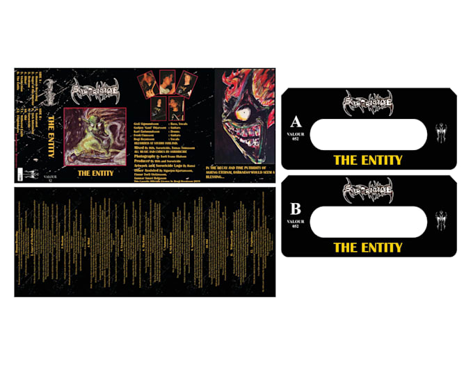 make design your album cover cassette tape j card