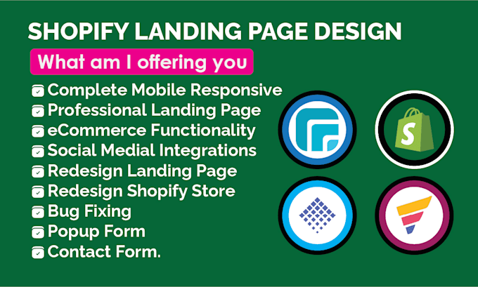 make shopify landing page, password page, landing page by pagefly